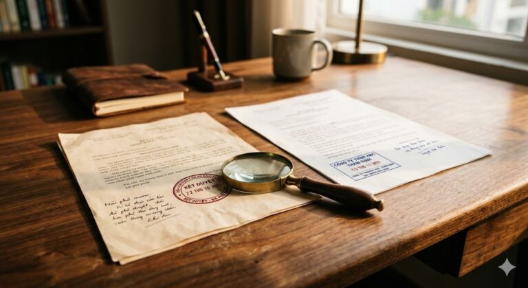 不動産のセカンドオピニオンとして書類を比較検証するイメージ